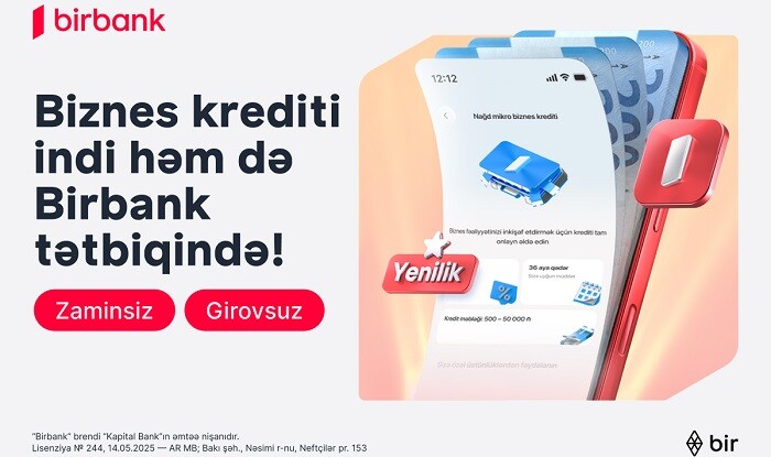 Mikro biznes krediti: həm Birbankda, həm Birbank Biznesdə...